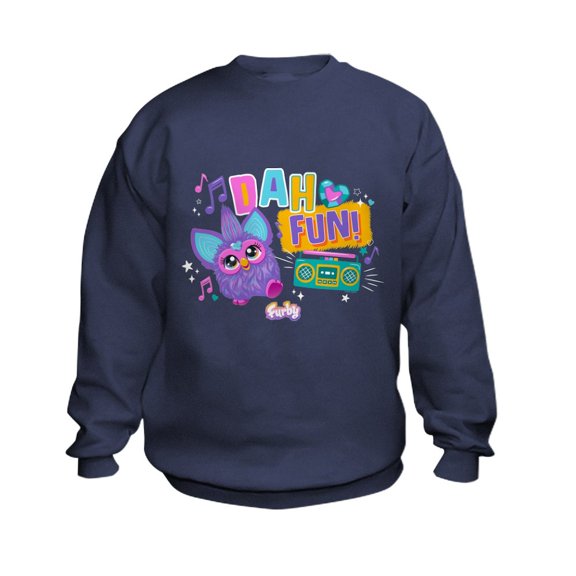 CafePress - Furby Dah Fun - Kids Sweatshirt, Youth Crew Neck Sweatshirt