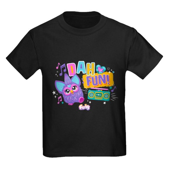 CafePress - Furby Dah Fun Kids T Shirt - Dark T-Shirt Kids XS-XL