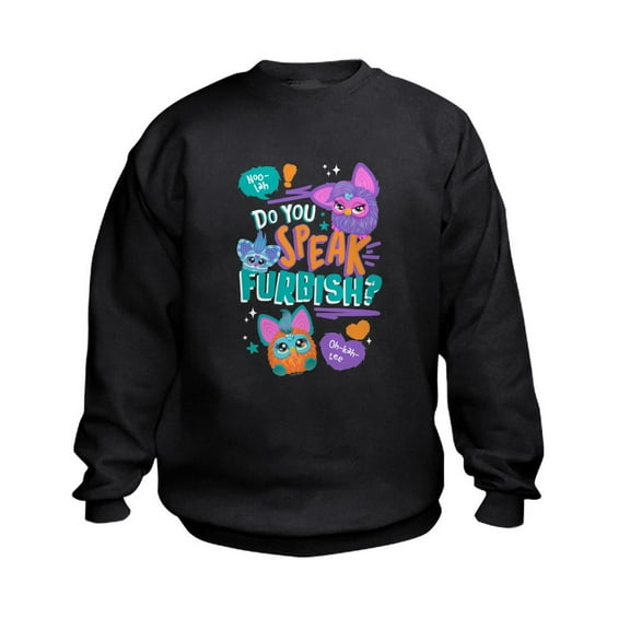 CafePress - Furby Do You Speak Furbish? - Kids Sweatshirt, Youth Crew Neck Sweatshirt