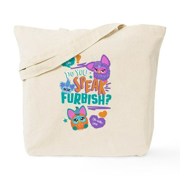 CafePress - Furby Do You Speak Furbish? - Unisex Canvas Tote Bag, Beige, 1-Piece