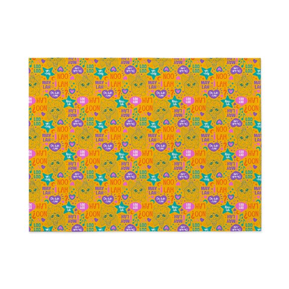 CafePress - Furby Furbish Pattern - Large Plush Fleece Throw Blanket, 80" L x 60" W