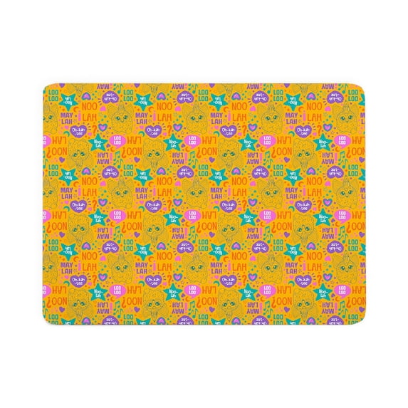 CafePress - Furby Furbish Pattern - Large Sherpa Fleece Throw Blanket 80" x 60"