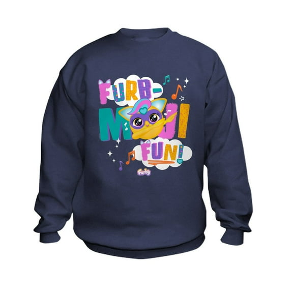 CafePress - Furby Furbmoji Fun! - Kids Sweatshirt, Youth Crew Neck Sweatshirt