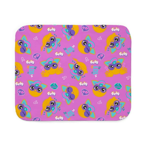 CafePress - Furby Furbmoji Lol Pattern - Sherpa Fleece Throw Blanket 60" x 50"