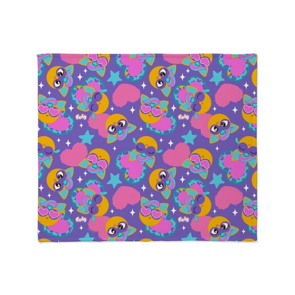 CafePress - Furby Furbmoji Pattern - Soft Fleece Throw Blanket, 50"x60" for All Ages
