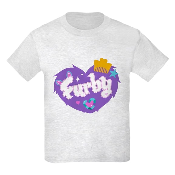 CafePress - Furby Heart Kids T Shirt - Light Classic Kids Graphic, Short Sleeve T-Shirt, Sizes XS-XL