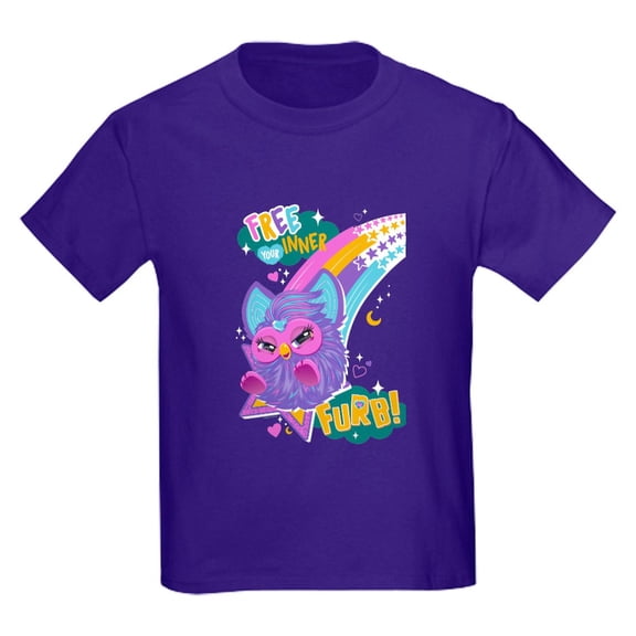 CafePress - Furby Inner Furb Kids T Shirt - Dark T-Shirt Kids XS-XL