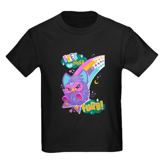 CafePress - Furby Inner Furb Kids T Shirt - Dark T-Shirt Kids XS-XL