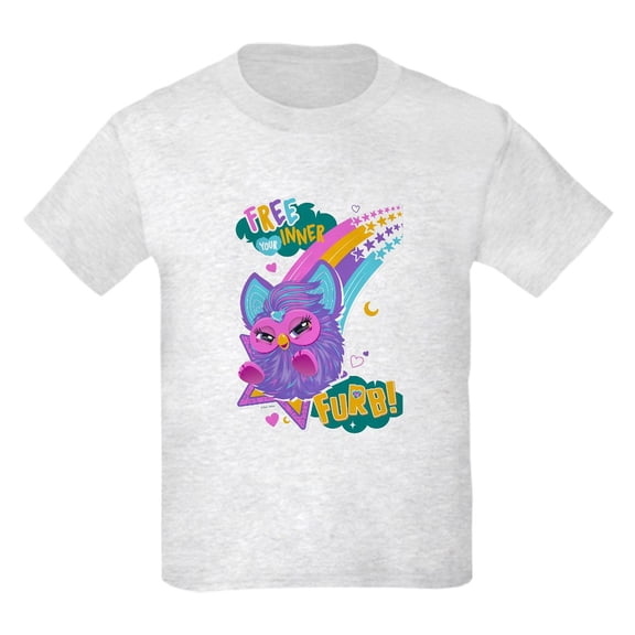 CafePress - Furby Inner Furb Kids T Shirt - Light Classic Kids Graphic, Short Sleeve T-Shirt, Sizes XS-XL