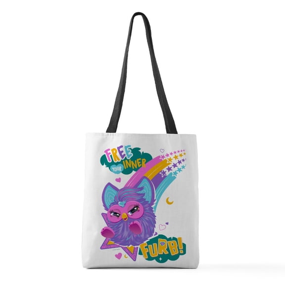 CafePress - Furby Inner Furb Medium Tote Bag - Polyester Tote Bag 16"x16"
