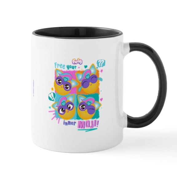 CafePress - Furby Inner Moji - 11 oz Ceramic Mug - Novelty Coffee Tea Cup