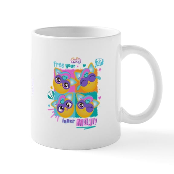CafePress - Furby Inner Moji - 11 oz Ceramic Mug - Novelty Coffee Tea Cup