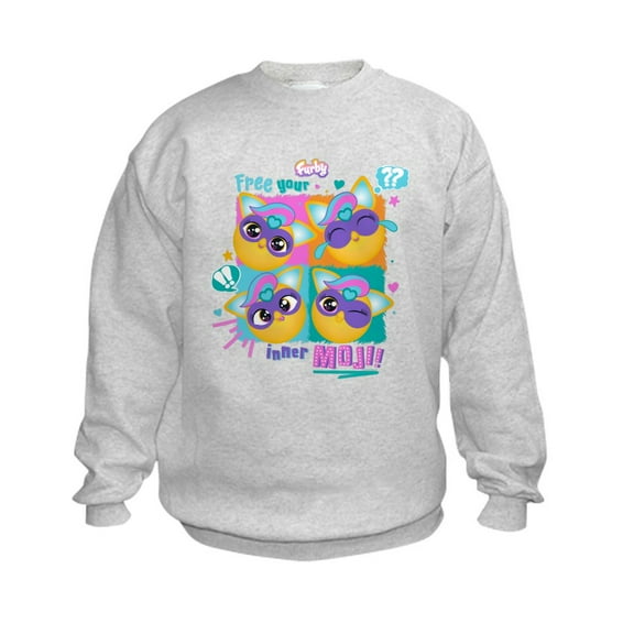 CafePress - Furby Inner Moji - Kids Sweatshirt, Youth Crew Neck Sweatshirt