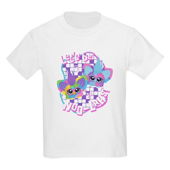 CafePress - Furby Let's Be Noo Lahs Kids T Shirt - Light Classic Kids Graphic, Short Sleeve T-Shirt, Sizes XS-XL