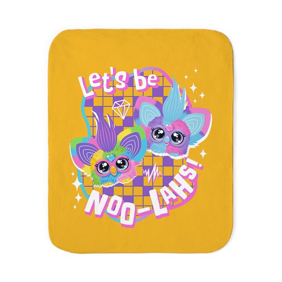 CafePress - Furby Let's Be Noo Lahs - Sherpa Fleece Throw Blanket 60" x 50"