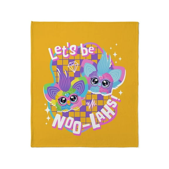 CafePress - Furby Let's Be Noo Lahs - Soft Fleece Throw Blanket, 50"x60" for All Ages