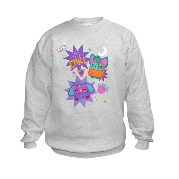 CafePress - Furby Let's Chill - Kids Sweatshirt, Youth Crew Neck Sweatshirt