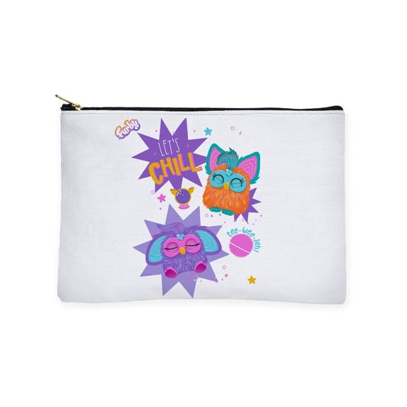 CafePress - Furby Let's Chill - Zipper Makeup Pouch, 8.5"x6"
