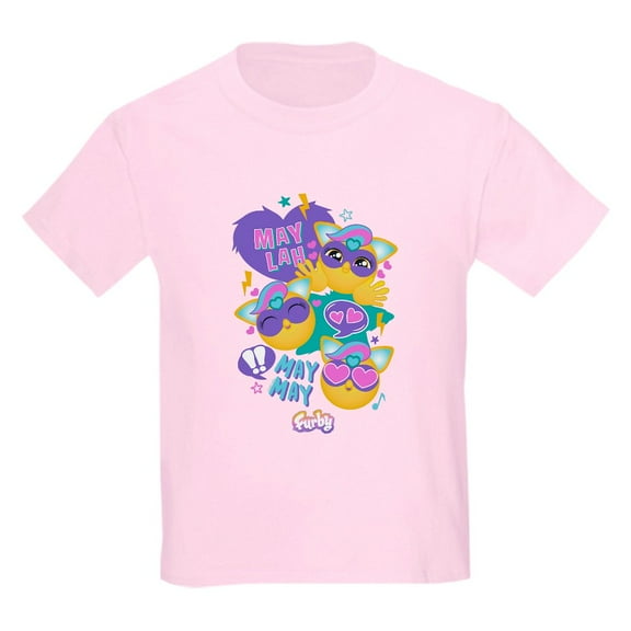 CafePress - Furby May Lah Kids T Shirt - Light Classic Kids Graphic, Short Sleeve T-Shirt, Sizes XS-XL