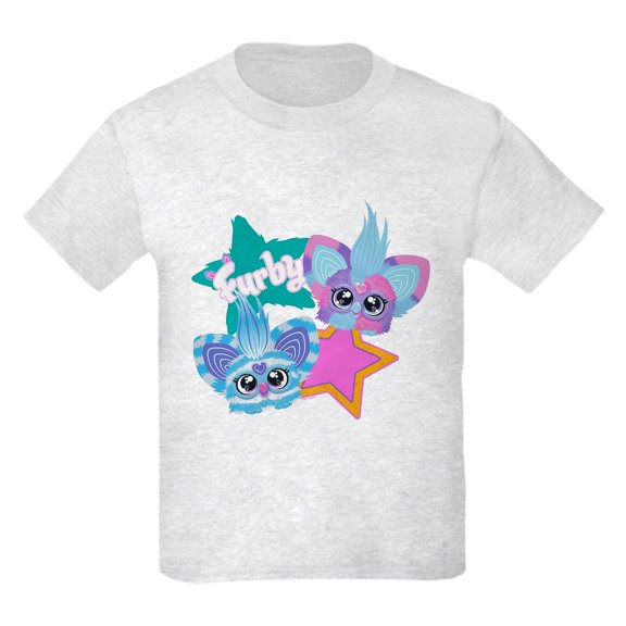 CafePress - Furby Stars Kids T Shirt - Light Classic Kids Graphic, Short Sleeve T-Shirt, Sizes XS-XL