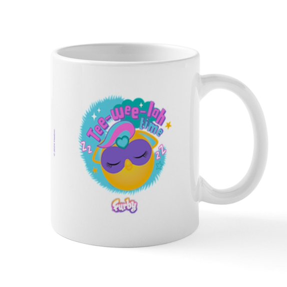 CafePress - Furby Tee Wee Lah Time - 11 oz Ceramic Mug - Novelty Coffee Tea Cup