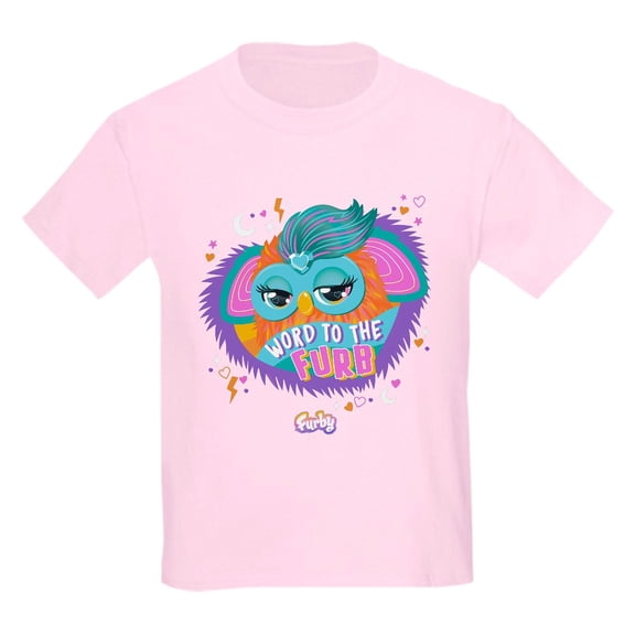 CafePress - Furby Word To The Furb Kids T Shirt - Light Classic Kids Graphic, Short Sleeve T-Shirt, Sizes XS-XL