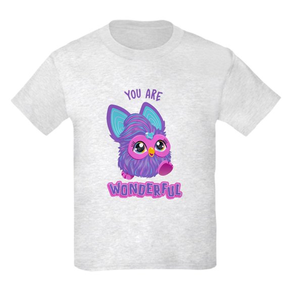 CafePress - Furby You Are Wonderful Kids T Shirt - Light Classic Kids Graphic, Short Sleeve T-Shirt, Sizes XS-XL