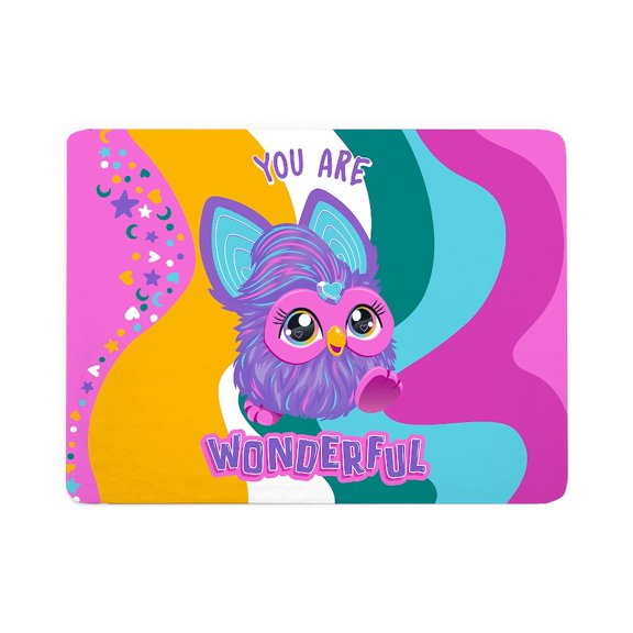 CafePress - Furby You Are Wonderful - Large Sherpa Fleece Throw Blanket 80" x 60"