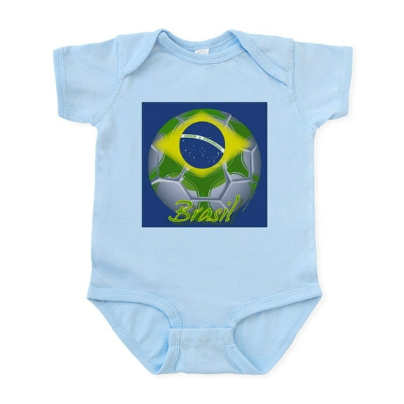 CafePress - Futebol Brasileiro Infant Creeper - Baby Light Bodysuit, Size Newborn - 24 Months