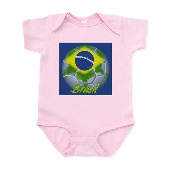 CafePress - Futebol Brasileiro Infant Creeper - Baby Light Bodysuit, Size Newborn - 24 Months