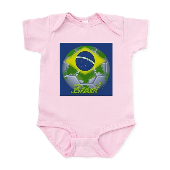 CafePress - Futebol Brasileiro Infant Creeper - Baby Light Bodysuit, Size Newborn - 24 Months