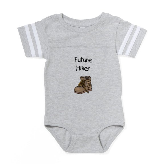 CafePress - Future_0002_Hiker - Cute Infant Baby Football Bodysuit