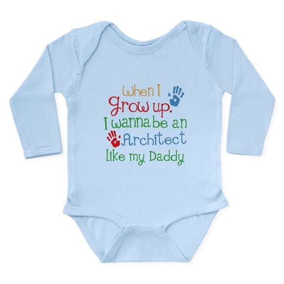 CafePress - Future Architect Long Sleeve Infant Bodysuit - Long Sleeve Cotton Baby Bodysuit