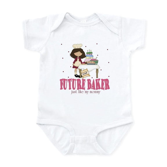 CafePress - Future Baker Like Mommy Baby Infant Bodysuit - Baby Light Bodysuit, Size Newborn - 24 Months