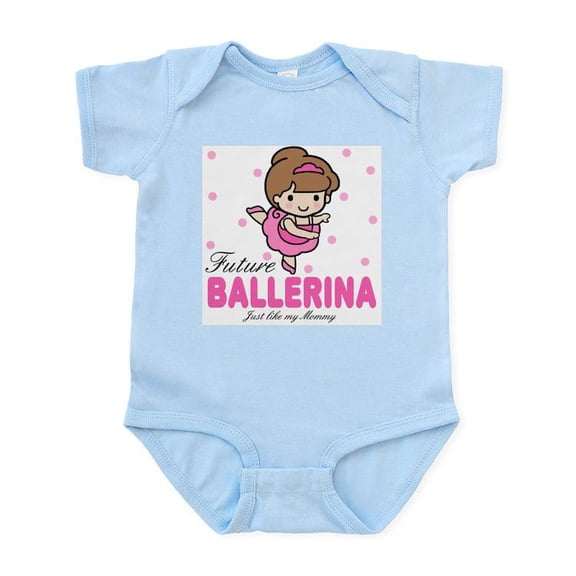 CafePress - Future Ballerina Like Mommy Baby Infant Bodysuit - Baby Light Bodysuit, Size Newborn - 24 Months