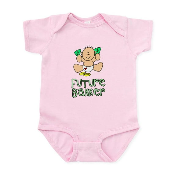 CafePress - Future Banker Baby (Tx) Infant Bodysuit - Baby Light Bodysuit, Size Newborn - 24 Months