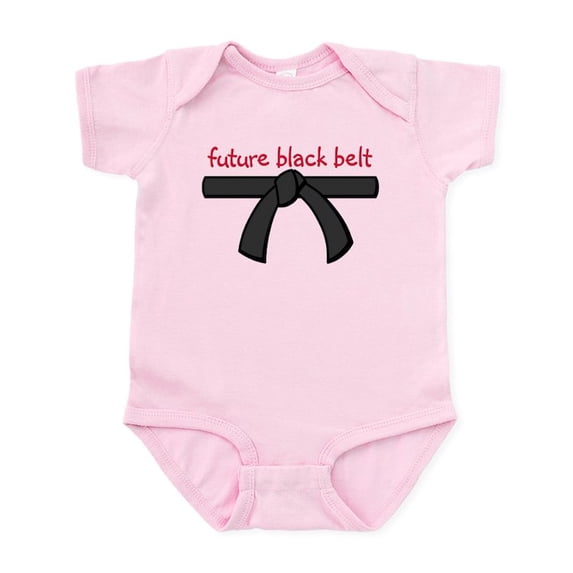 CafePress - Future Black Belt Infant Bodysuit - Baby Light Bodysuit, Size Newborn - 24 Months