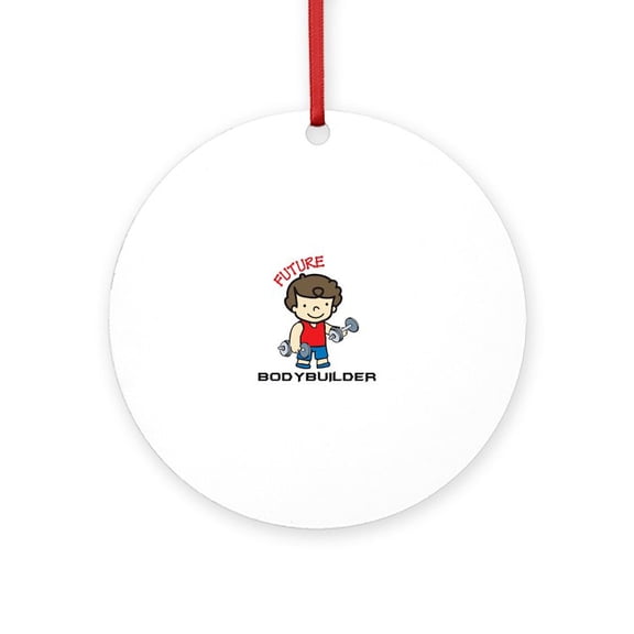 CafePress - Future Bodybuilder -  Round Wood Ornament 4"