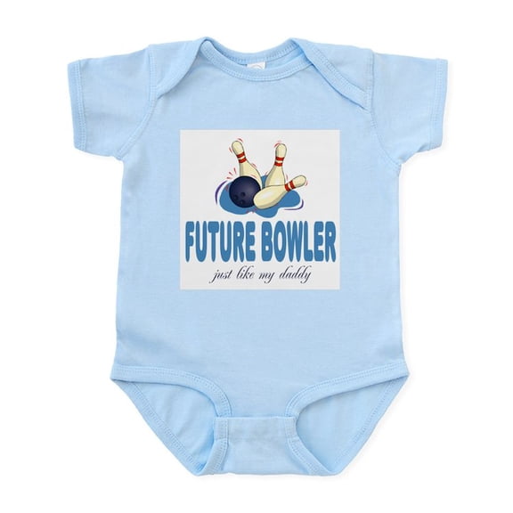CafePress - Future Bowler Like Daddy Baby Infant Bodysuit - Baby Light Bodysuit, Size Newborn - 24 Months