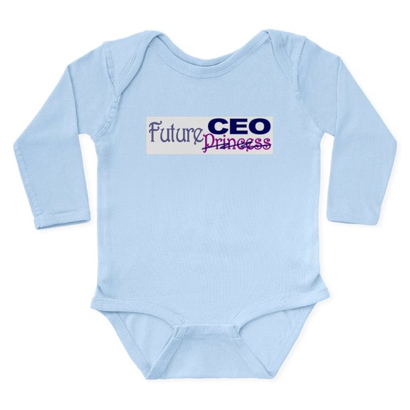 CafePress - Future CEO Body Suit - Long Sleeve Cotton Baby Bodysuit