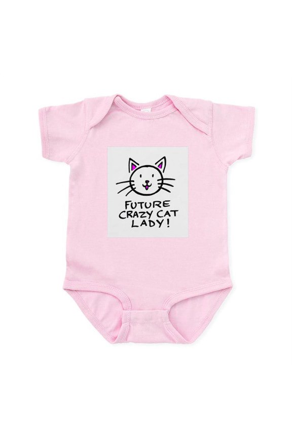 - Future Crazy Cat Lady Infant Bodysuit - Baby Light Bodysuit, Size Newborn - 24 Months