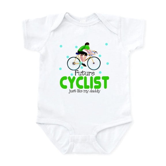 CafePress - Future Cyclist Like Daddy Baby Infant Bodysuit - Baby Light Bodysuit, Size Newborn - 24 Months