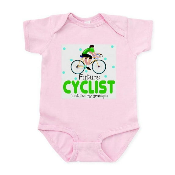 CafePress - Future Cyclist Like Grandpa Baby Infant Bodysuit - Baby Light Bodysuit, Size Newborn - 24 Months