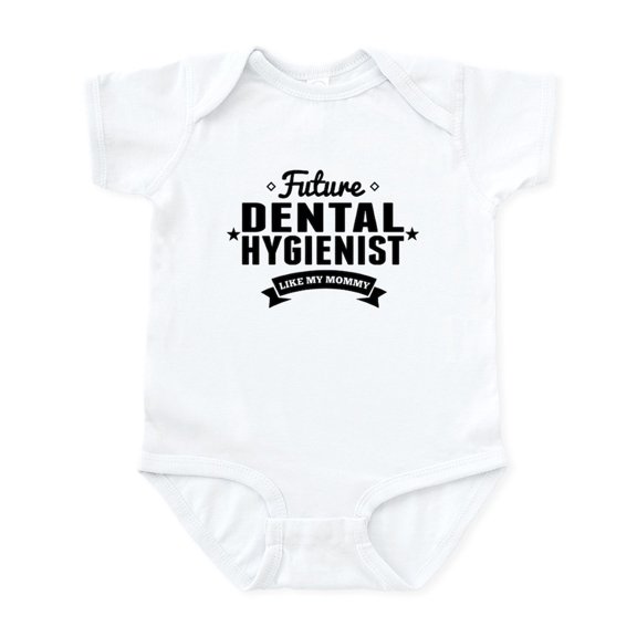CafePress - Future Dental Hygienist Like My Mommy Body Suit - Baby Light Bodysuit, Size Newborn - 24 Months