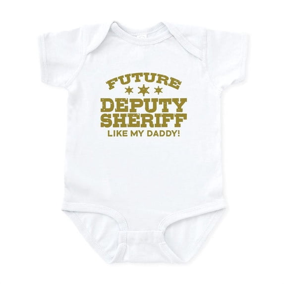 CafePress - Future Deputy Sheriff Like My Dadd Infant Bodysuit - Baby Light Bodysuit, Size Newborn - 24 Months
