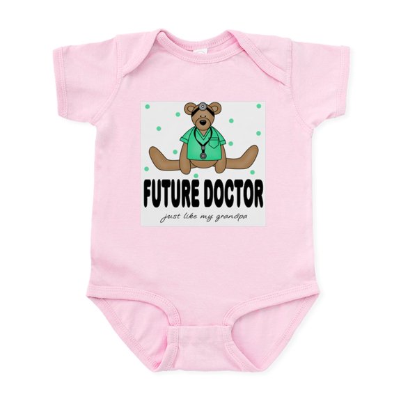 CafePress - Future Doctor Like Grandpa Baby Infant Bodysuit - Baby Light Bodysuit, Size Newborn - 24 Months