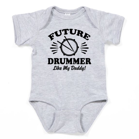 CafePress - Future Drummer Like My Daddy Body Suit - Cute Infant Bodysuit Baby Romper - Size Newborn - 24 Months