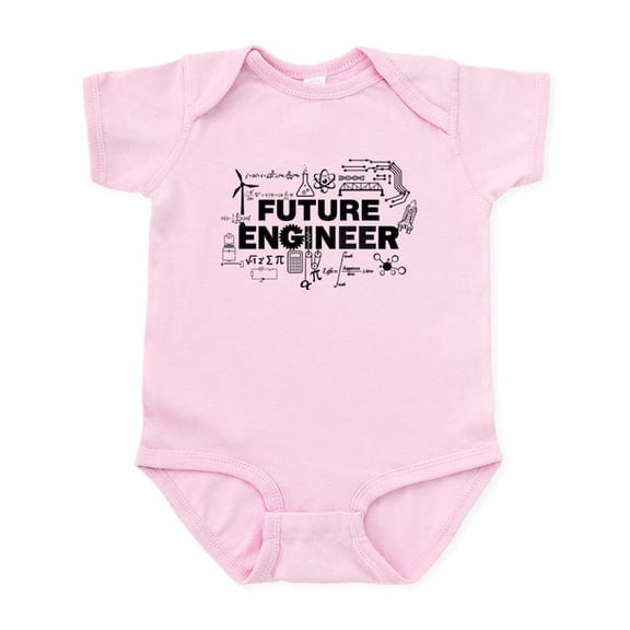 CafePress - Future Engineer Body Suit - Baby Light Bodysuit, Size Newborn - 24 Months