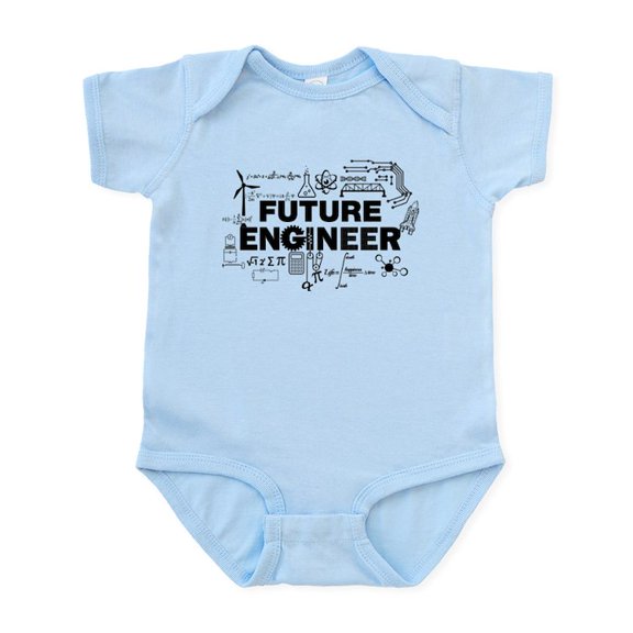 CafePress - Future Engineer Body Suit - Baby Light Bodysuit, Size Newborn - 24 Months