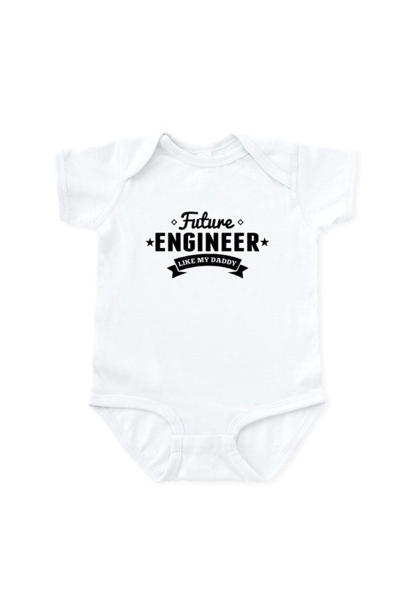 - Future Engineer Like My Daddy Body Suit - Baby Light Bodysuit, Size Newborn - 24 Months